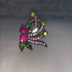 Vintage adjustable bling ring